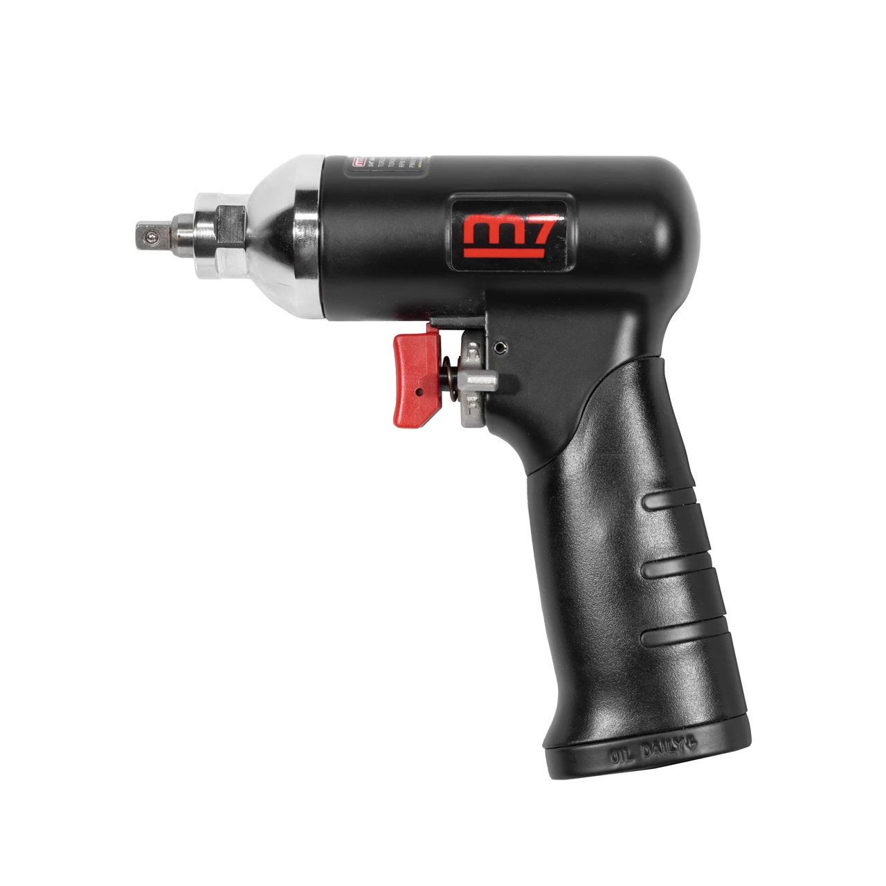 M7 small black pistol-grip air impact with red trigger and silver anvil