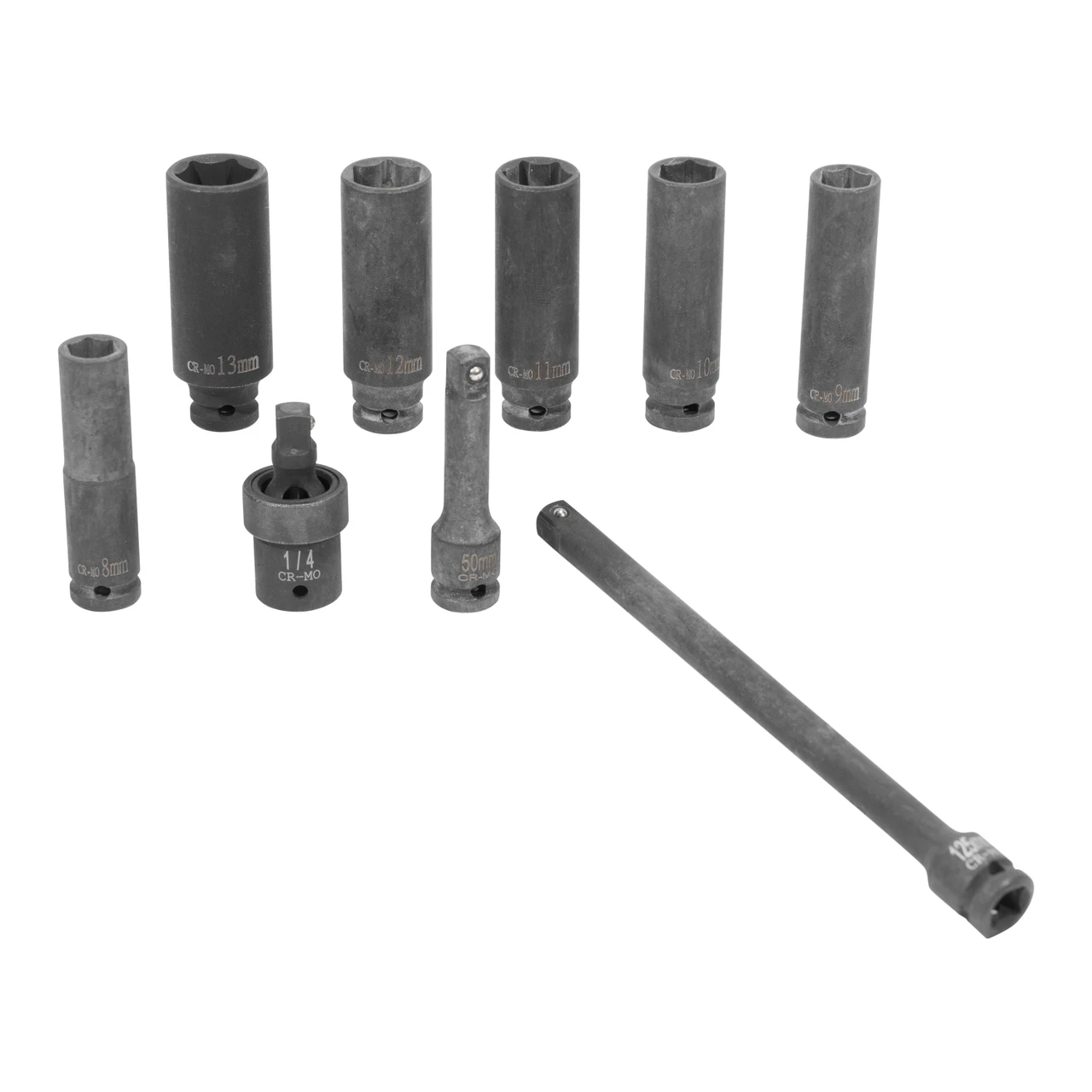 M7 1/4"" Pneumatic Impact Wrench 2 Extension Bars And 6 Metric Sockets (NC-2210N) — product image 8