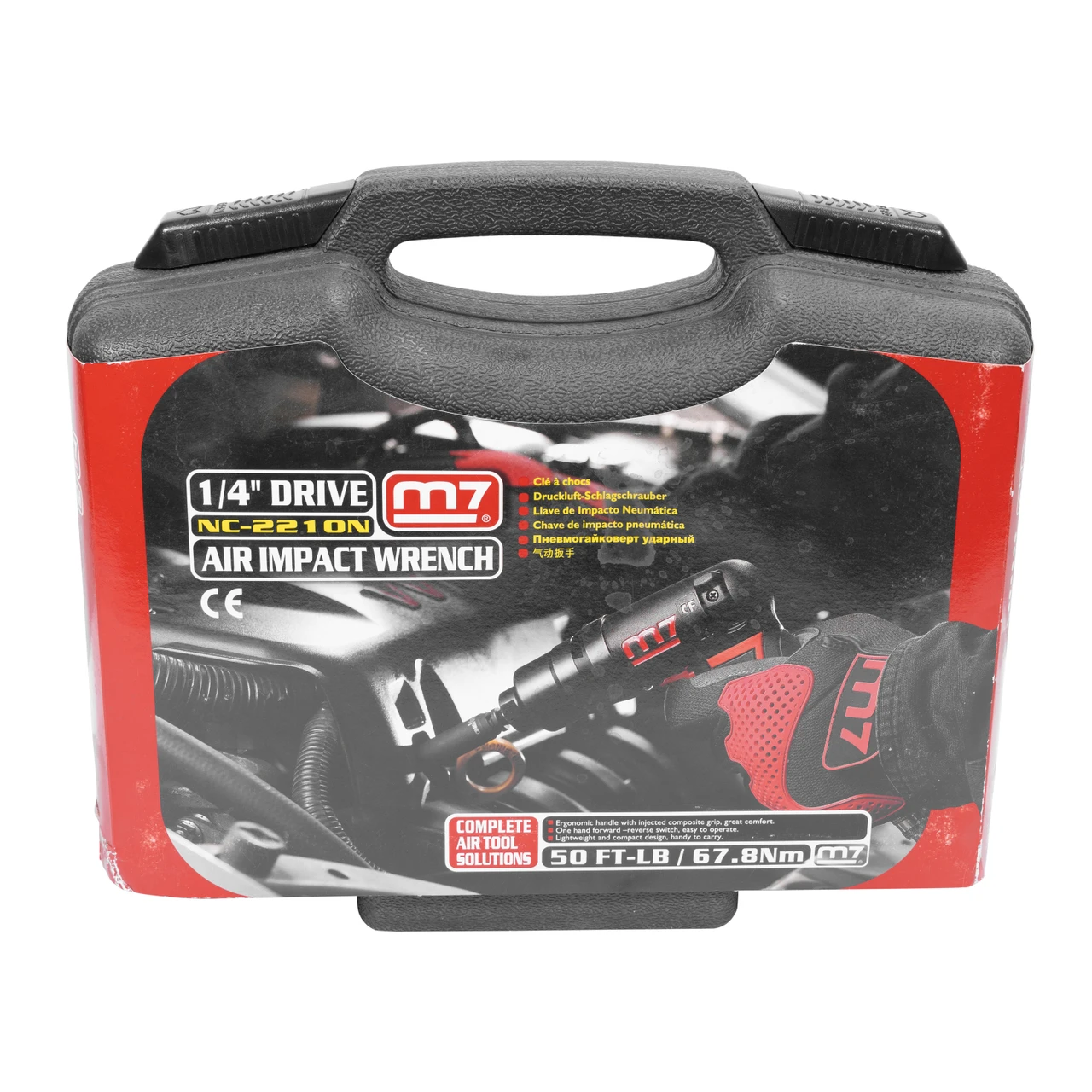 M7 1/4"" Pneumatic Impact Wrench 2 Extension Bars And 6 Metric Sockets (NC-2210N) — product image 9