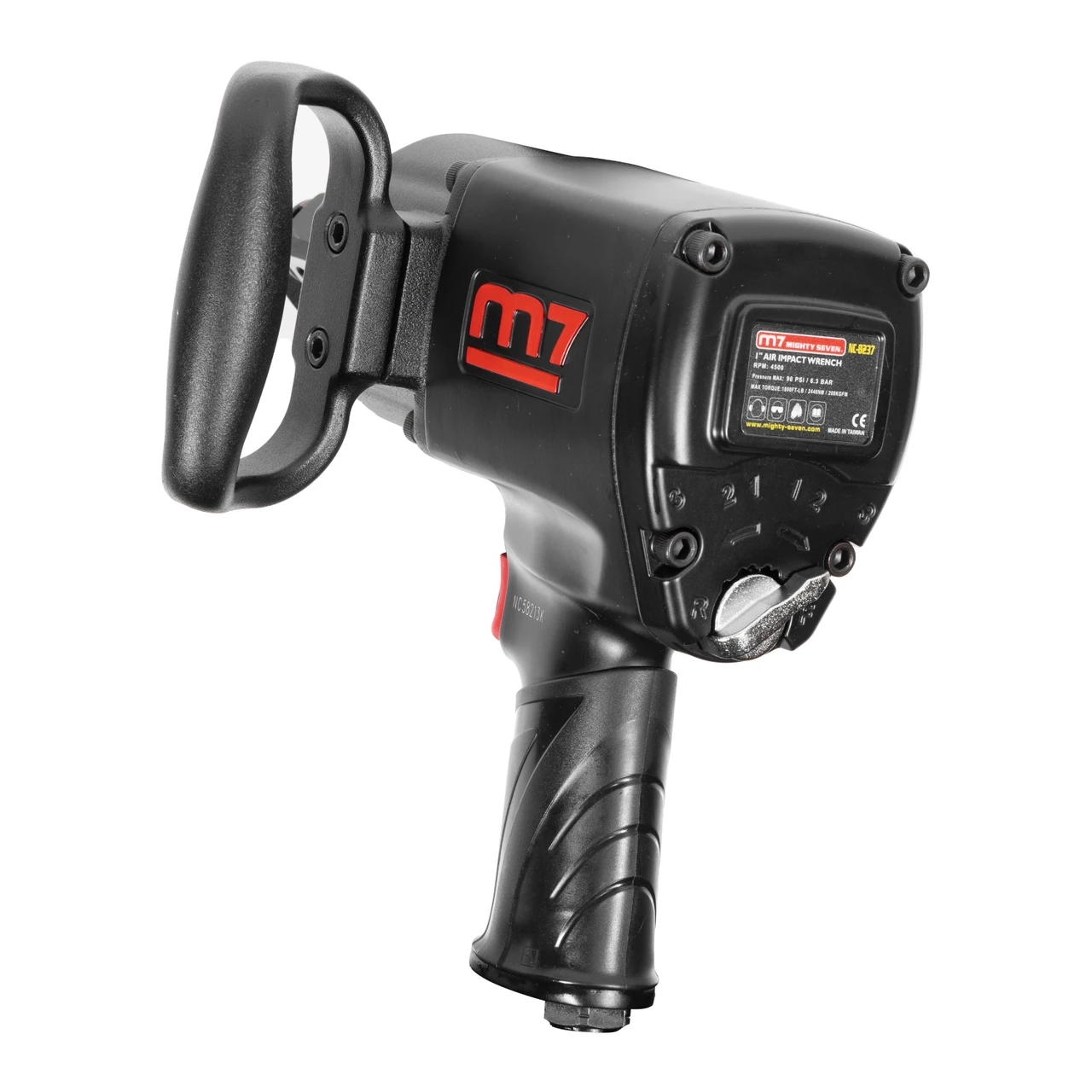 M7 1"" Square Drive Air Impact Wrench Twin Hammer and D-Grip Handle (NC-8237) — product image 5