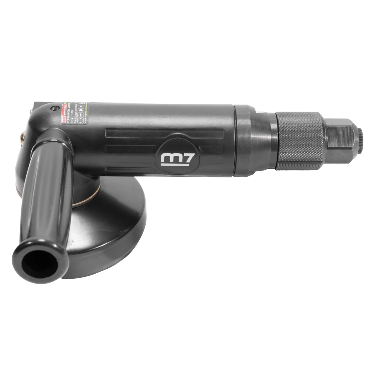 M7 4" Pneumatic Angle Grinder 100-Deg Head Roll Throttle Side Handle (QB-144X)