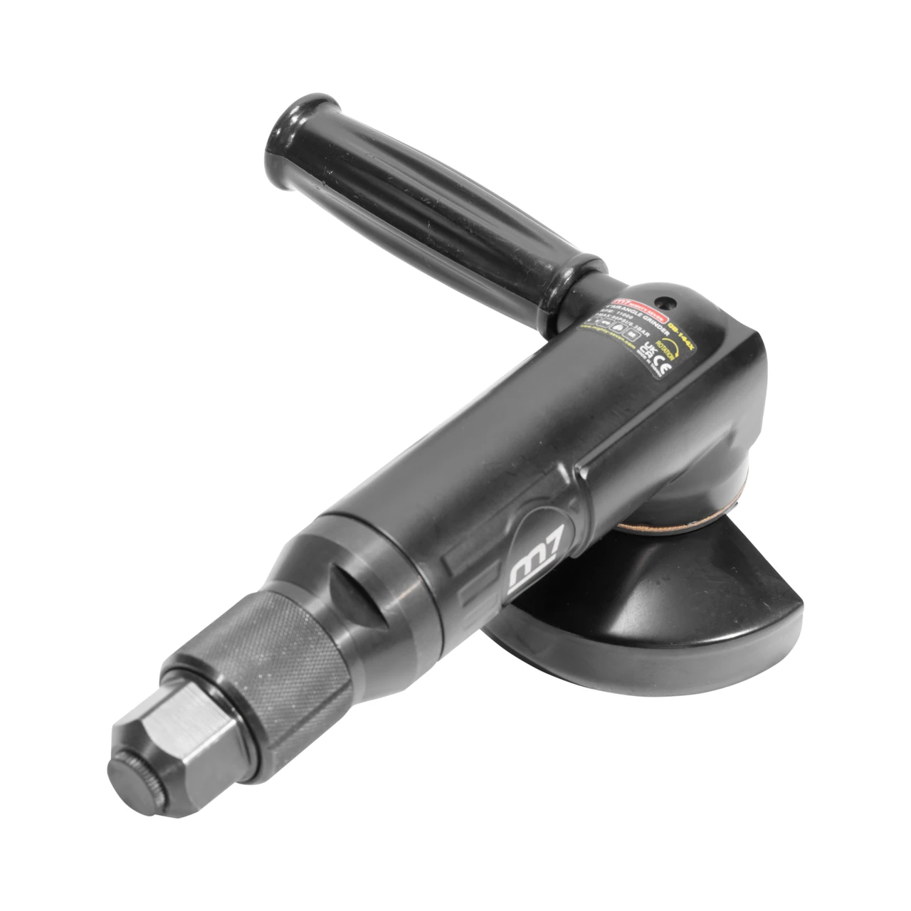 M7 4" Pneumatic Angle Grinder 100-Deg Head Roll Throttle Side Handle (QB-144X) — product image 7