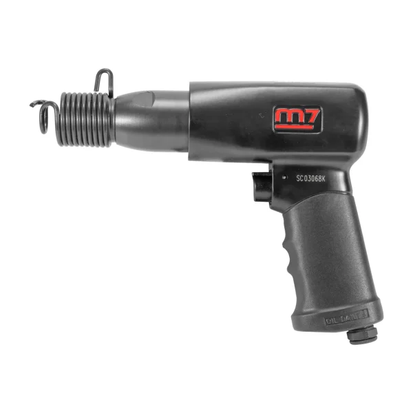 M7 Air Hammer Kit With Round Shank 5 Chisels And Spring Retainer (SC-211C)