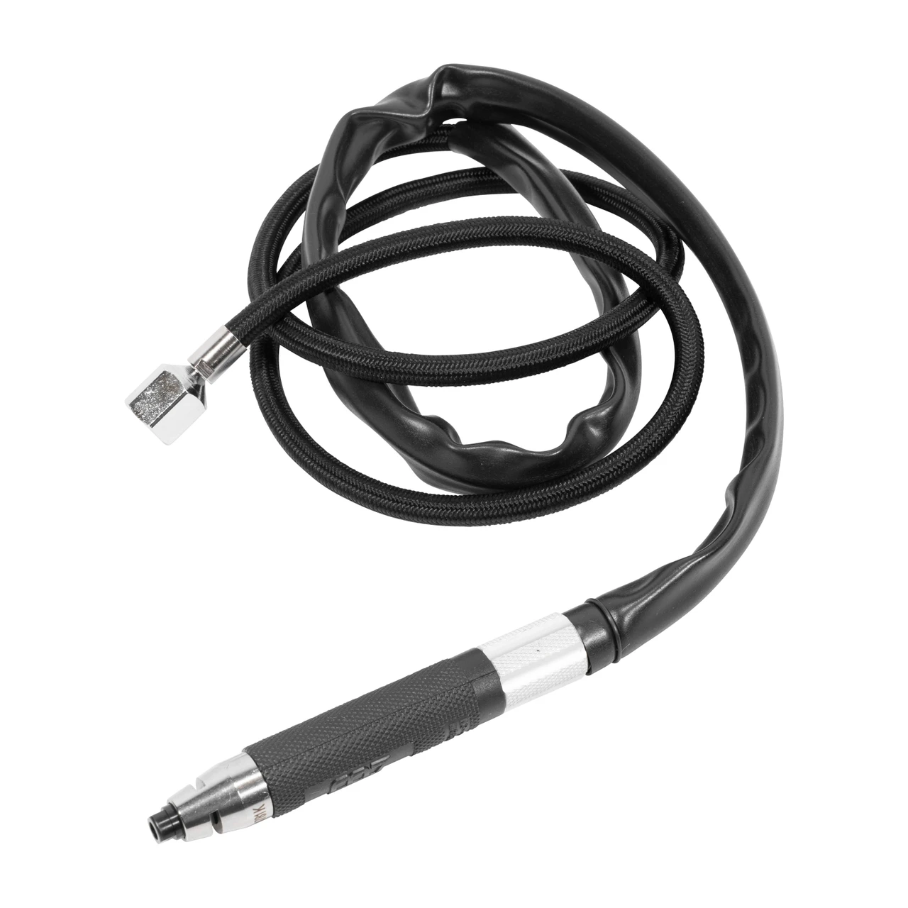 M7 slim silver micro grinder with attached coiled black air hose