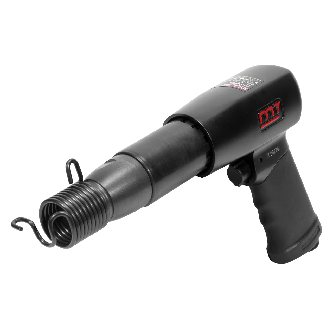 M7 Pneumatic Hammer With 0.40"" Round Shank and 4 Air Hammer Chisels (SC-212C) — product image 2