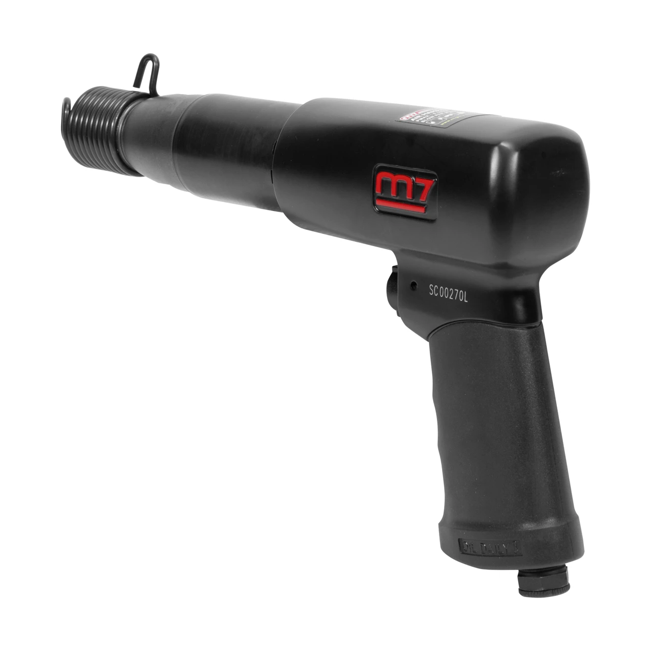 M7 Pneumatic Hammer With 0.40"" Round Shank and 4 Air Hammer Chisels (SC-212C) — product image 3