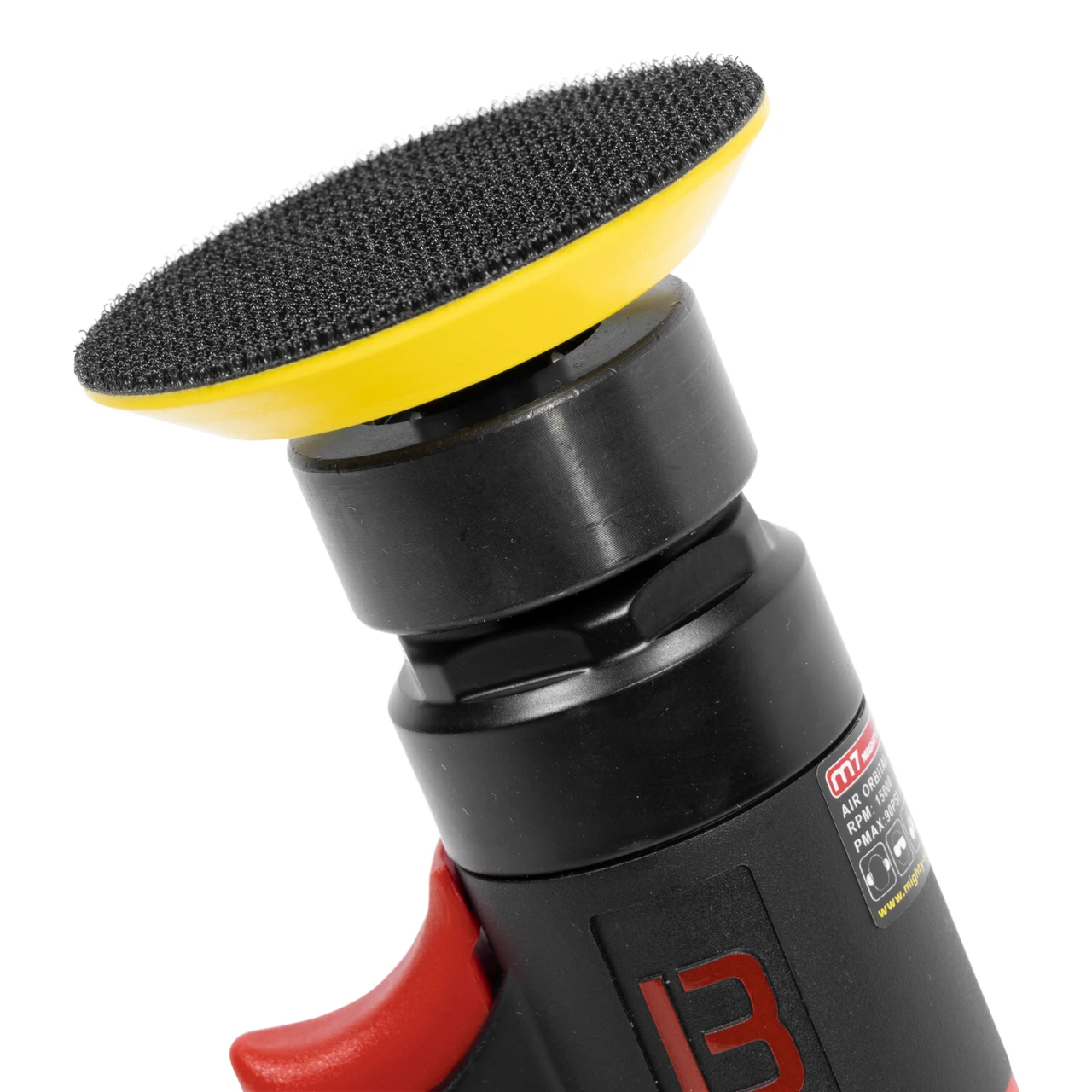 M7 Pneumatic Polisher Pistol Grip 2.5mm Orbit 3"" Polishing Pad Diameter (QP-113) — product image 9