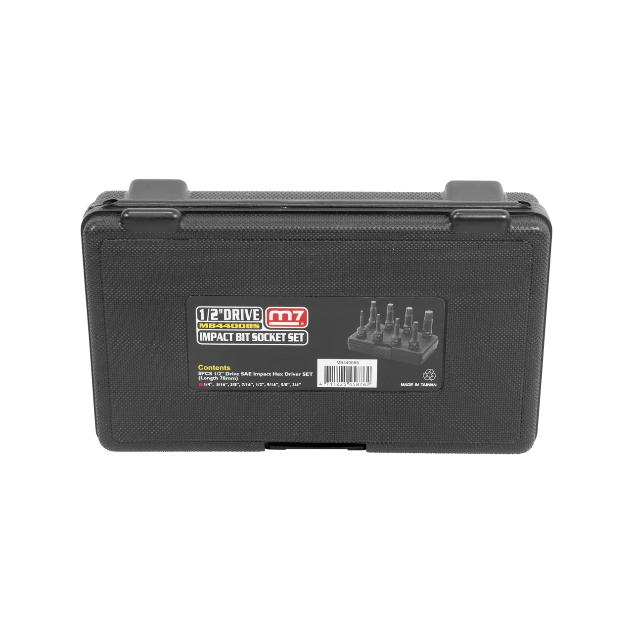 M7 Impact Driver Hex Bit Set with 1/2'' Drive 8-Piece SAE (MB44008S) — product image 2