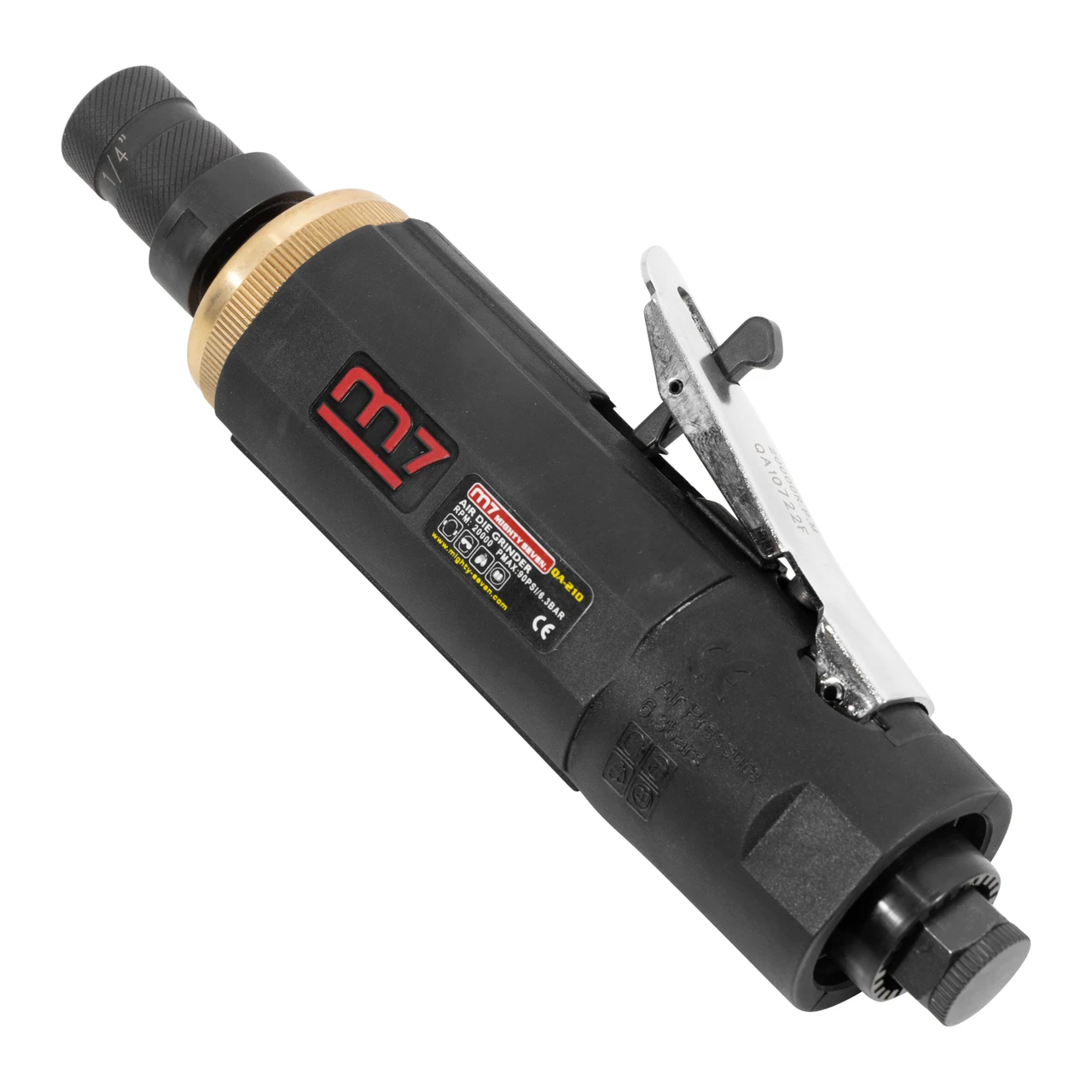 M7 Straight Pneumatic Die Grinder with 20,000 RPM and 1/4" Collet (QA-210B) — product image 2