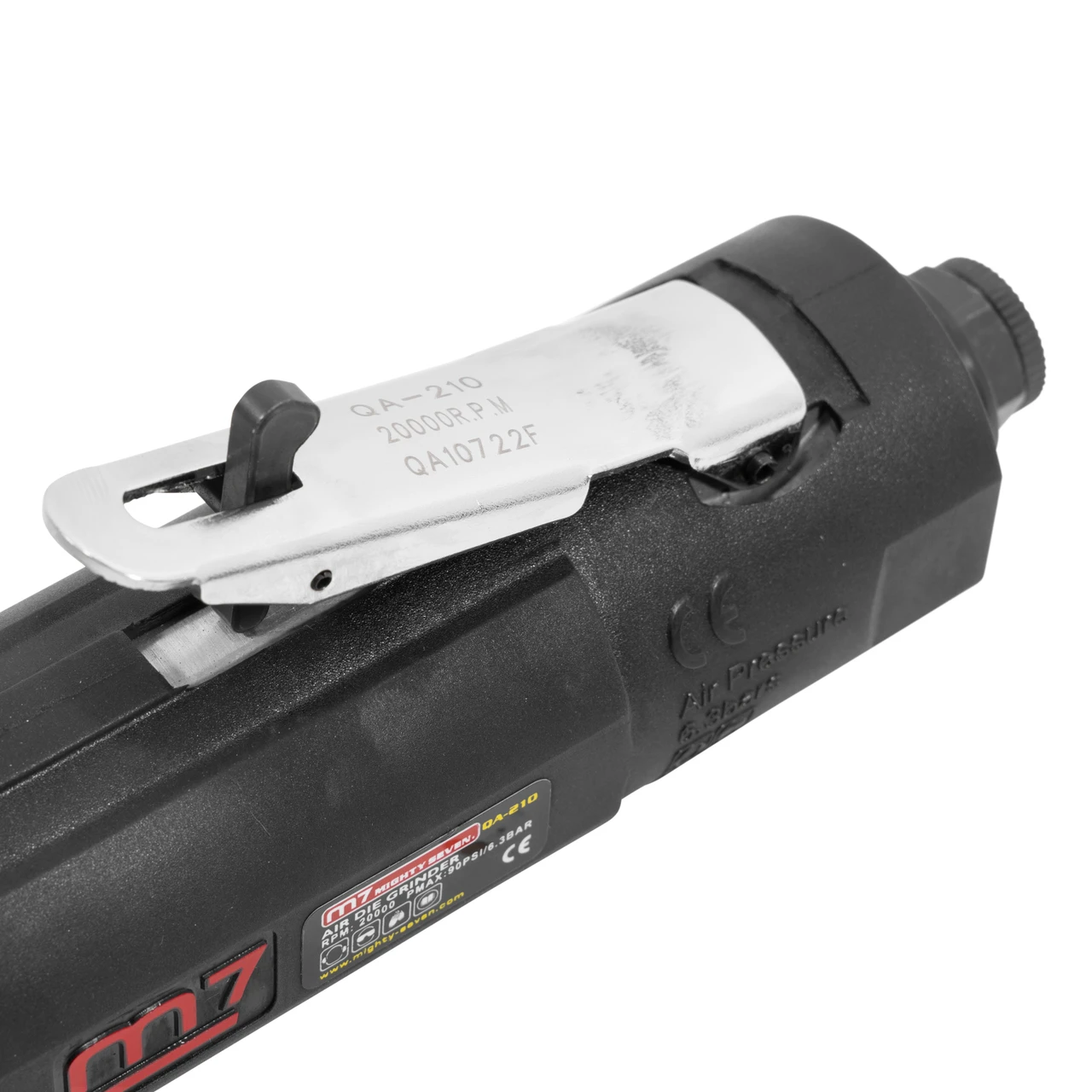 M7 Straight Pneumatic Die Grinder with 20,000 RPM and 1/4" Collet (QA-210B) — product image 6