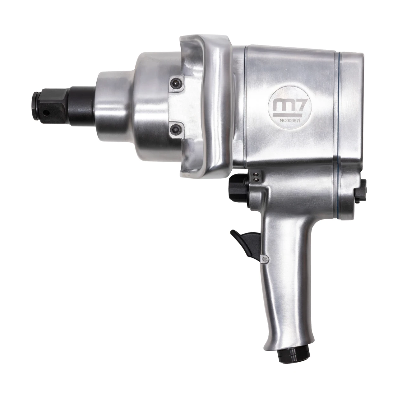 M7 silver pistol-grip pneumatic impact body with large square-drive anvil