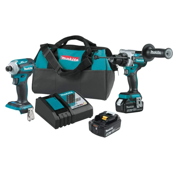 Makita 18V LXT Lithium-Ion Brushless Cordless 2-Pc. Combo Kit (5.0Ah) (XT288T)