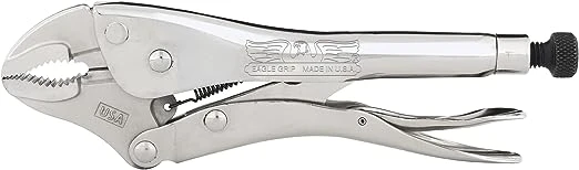 Malco Eagle Grip 10 in. Curved Jaw Locking Pliers with Wire Cutter (LP10WC)