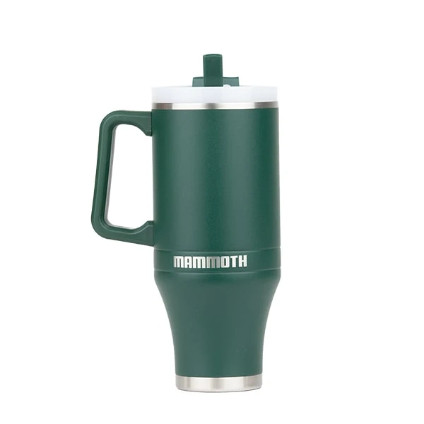 Mammoth Ascent Dark Green 40 oz Tumbler with handle