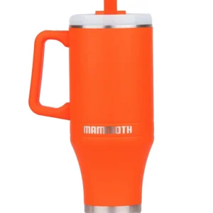 Mammoth Ascent Orange 40 oz Tumbler with handle