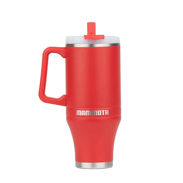 Mammoth Ascent Red 40 oz Tumbler with handle