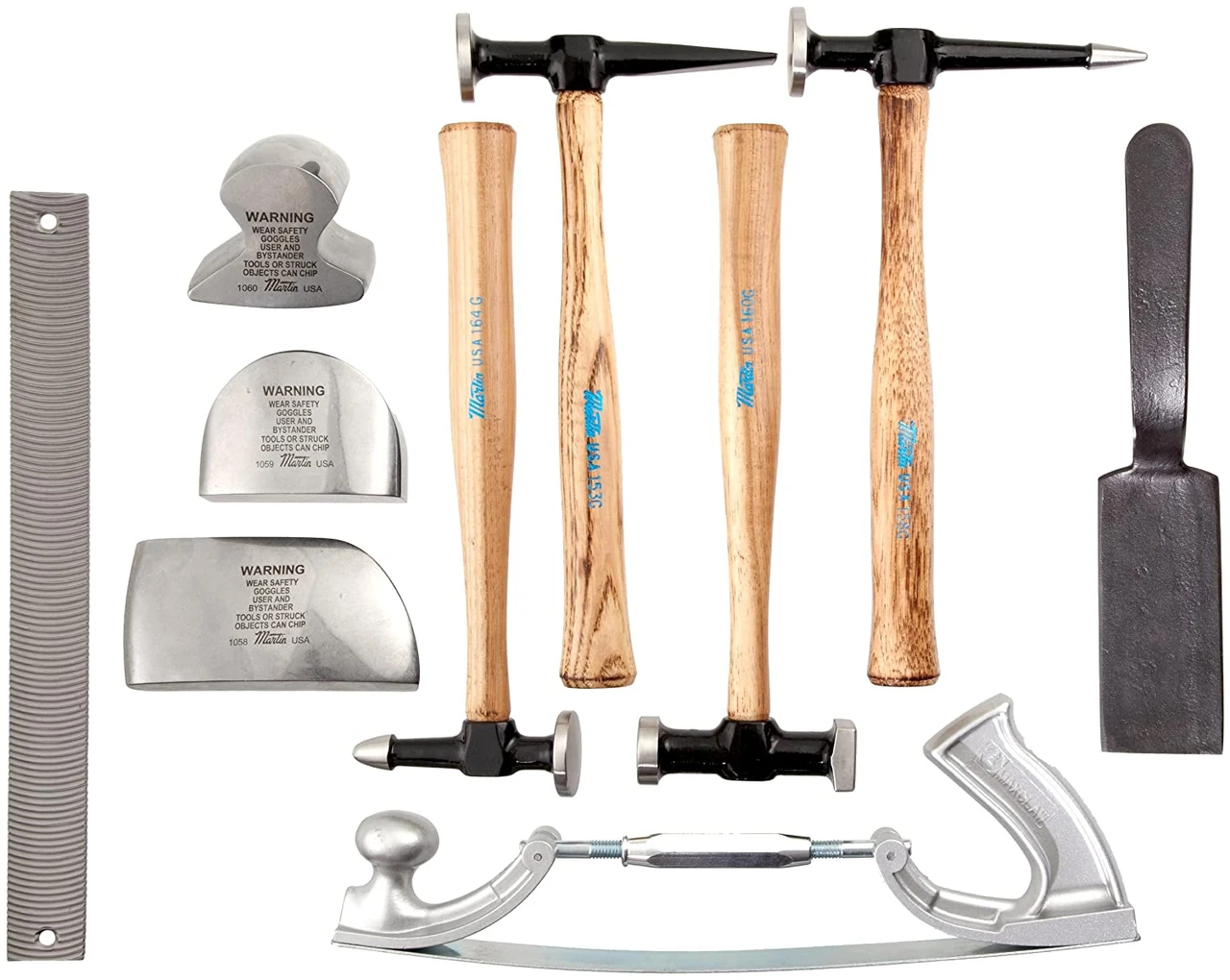 Martin Sprocket 659K Wood Handle Body & Fender Tool Box Set 11 Pc