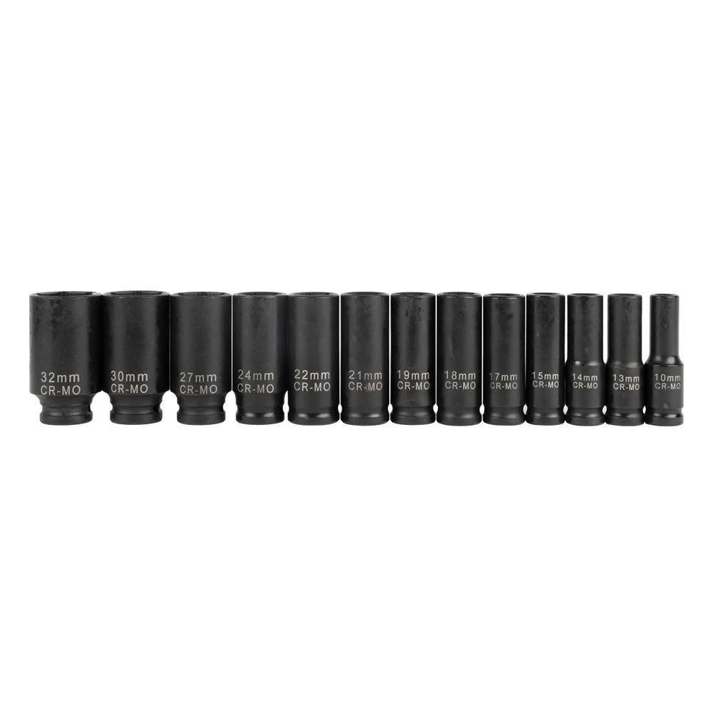 Martins Industries Impulse 1/2" Impact Socket Set with 13 Sizes (MX-S1)
