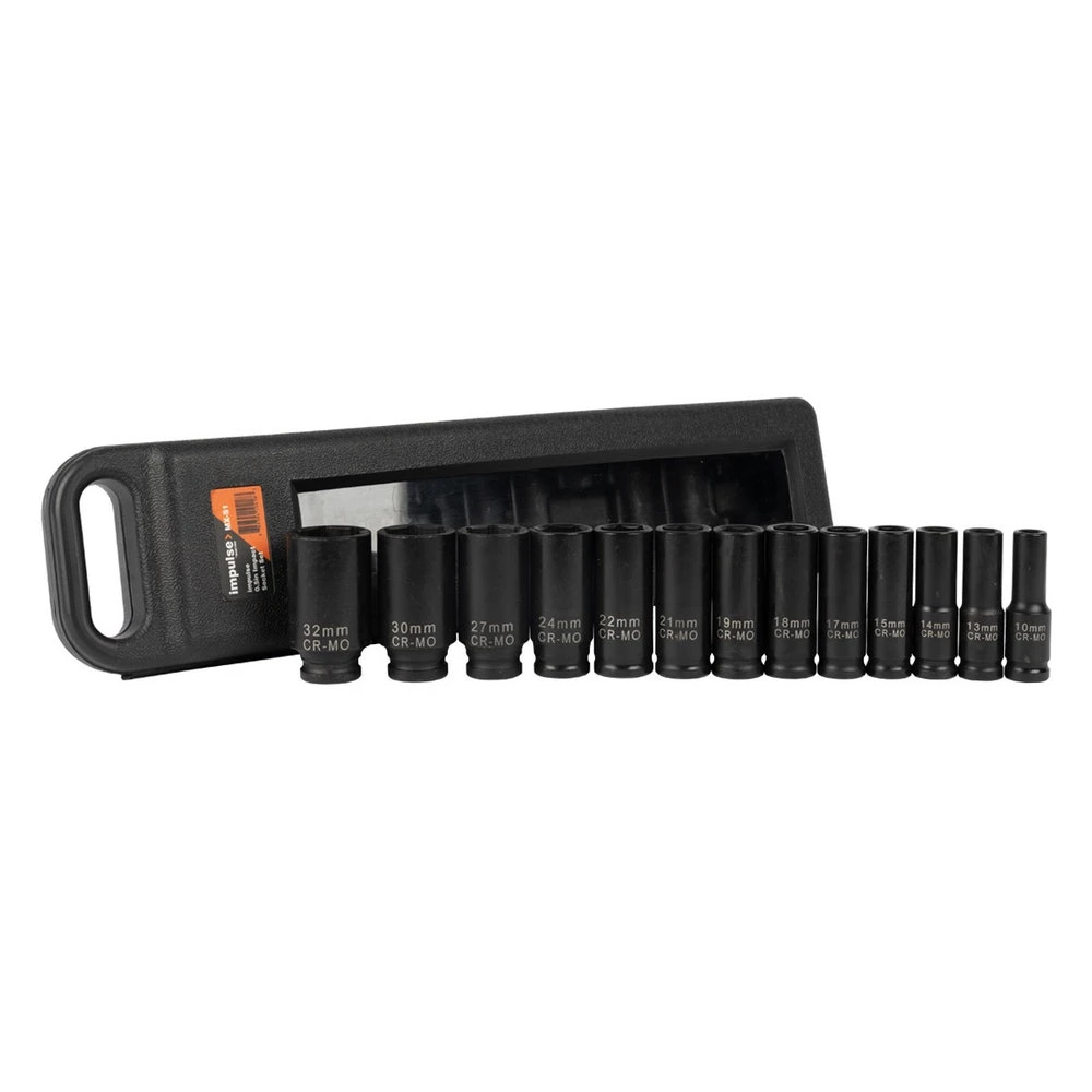 Martins Industries Impulse 1/2" Impact Socket Set with 13 Sizes (MX-S1) — product image 2