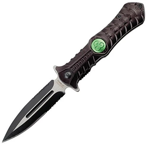 Master Cutlery ZB003BK Z-Hunter Spring Assisted Folding Knife, 4.5-Inch