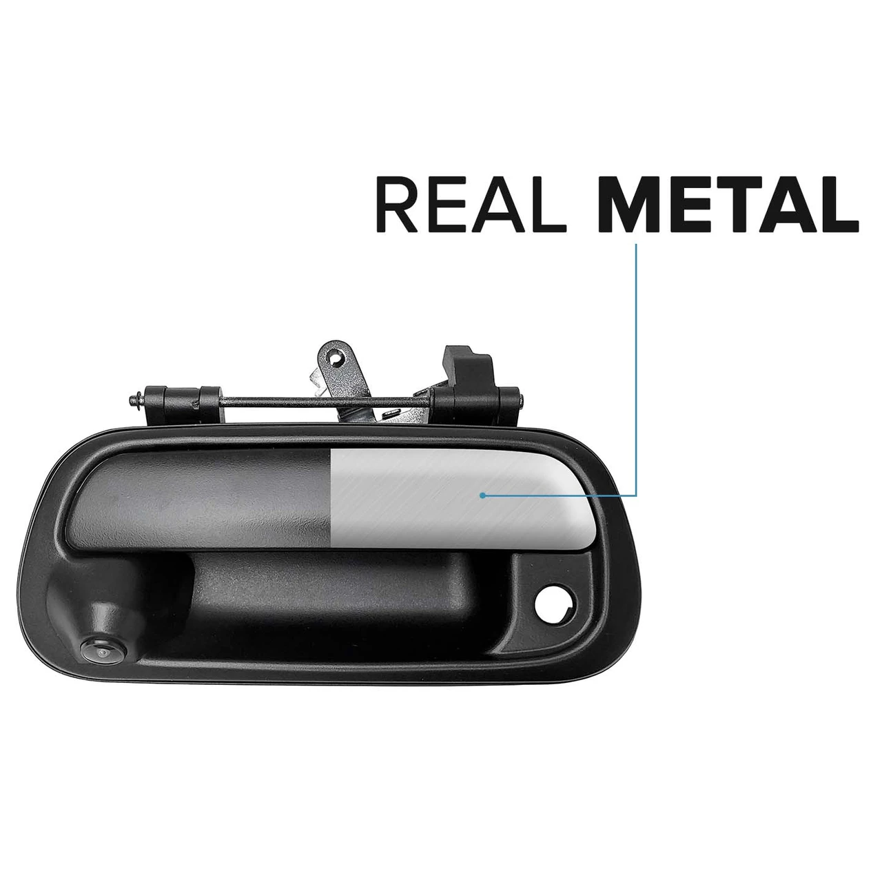 Master Tailgaters Toyota Tundra (2000-2006) Black Metal Replacement Tailgate Handle with Backup Camera (MT-TT00B-M) — product image 2