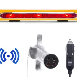 Master Tailgaters Wireless Trailer Tow Light Bar 19"- Magnetic Mount - Ultra Bright LED with 4 Pin Round Hitch Transmitter (MT-WTL04)