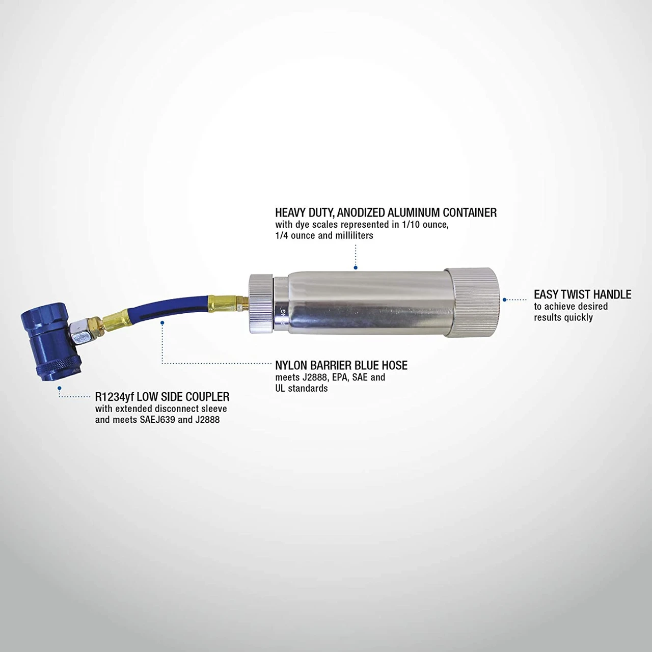 Mastercool 53123-YF Refillable R1234yf Dye/ Oil Injector — product image 2