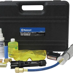 Mastercool 53451-110 Rechargeable True UV Light with 25 Application Dye Kit
