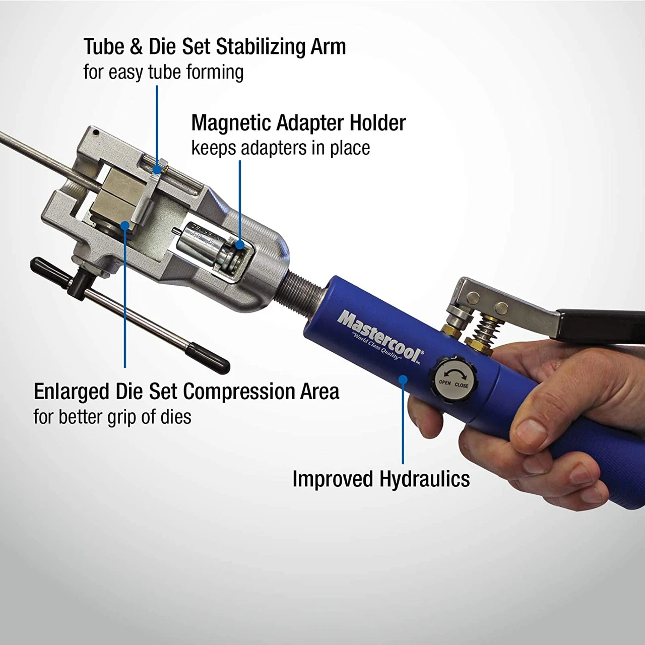 Mastercool 72485-PRC Master Hydraulic Flaring Tool Set with Jiffy Tite Fitting — product image 2