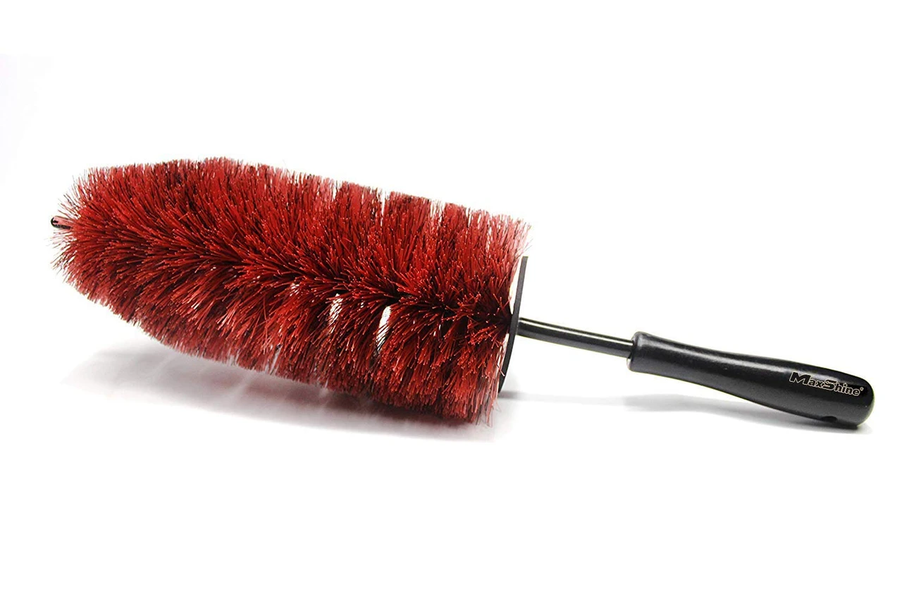 Maxshine 7011013 PP-Short Handle Car Wheel & Rim Brush, Home/Office Clean Brush