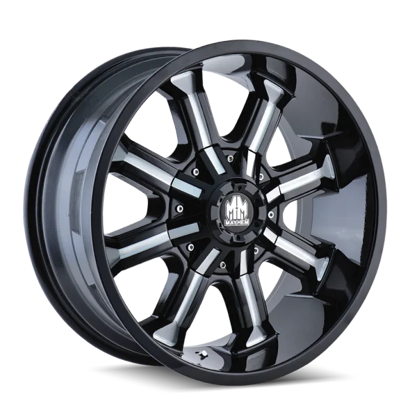 Mayhem Beast 8102 Gloss Black with Milled Spokes Wheels