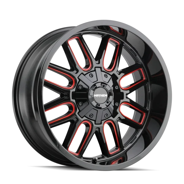 Mayhem Cogent 8107 Gloss Black Prism Red Wheels