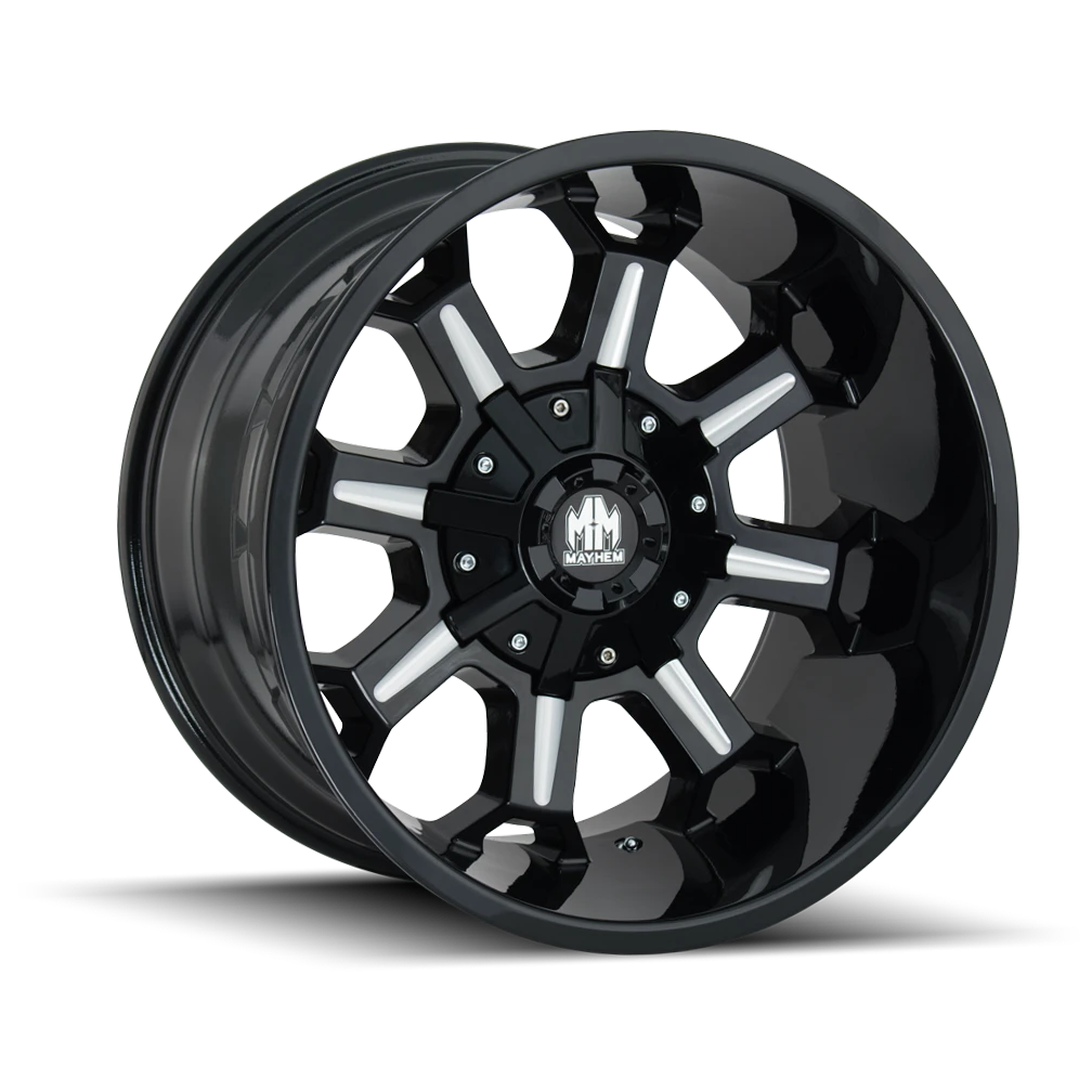Mayhem Combat 8105 Gloss Black Milled Wheels