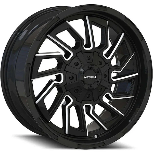 Mayhem Flywheel 8111 Gloss Black with Milled Spokes Wheels