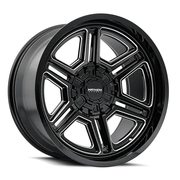 Mayhem Hermosa 8117 Black Milled Wheels