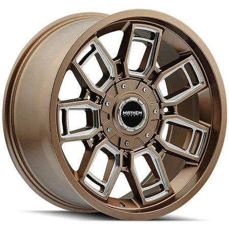 Mayhem Ordinance 8118 Matte Bronze Milled Wheels (8118-2937MZ, 8118-2952MZ)