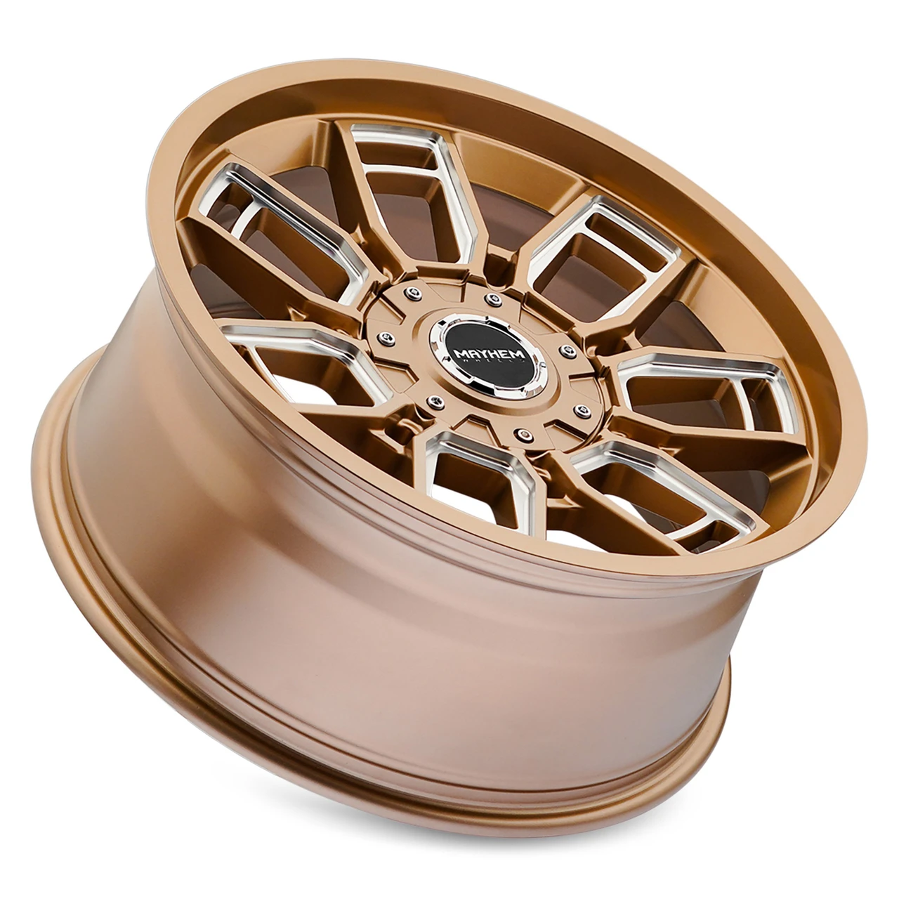 Mayhem Ordinance 8118 Matte Bronze Milled Wheels (8118-2937MZ, 8118-2952MZ) — product image 4