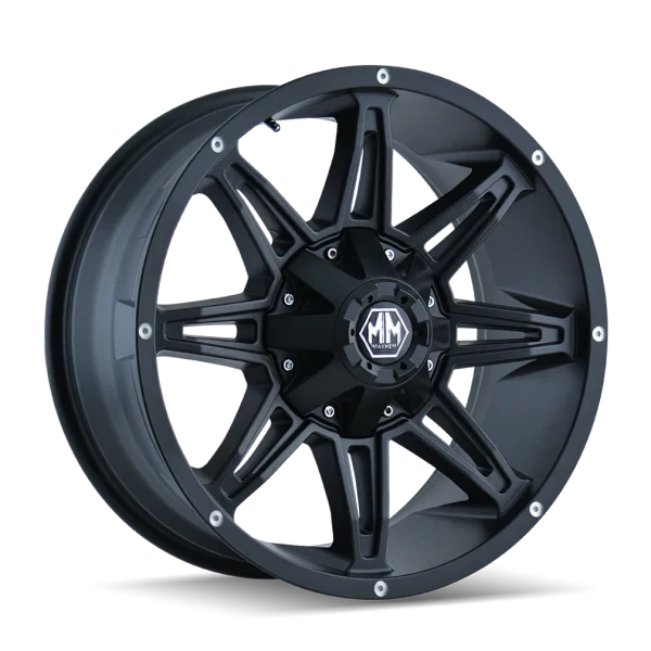 Mayhem Rampage 8090 Matte Black Wheels