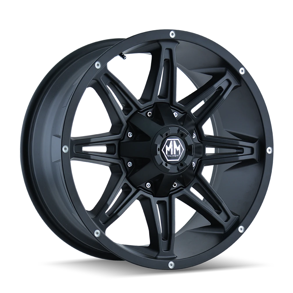 Mayhem Rampage 8090 Matte Black Wheels