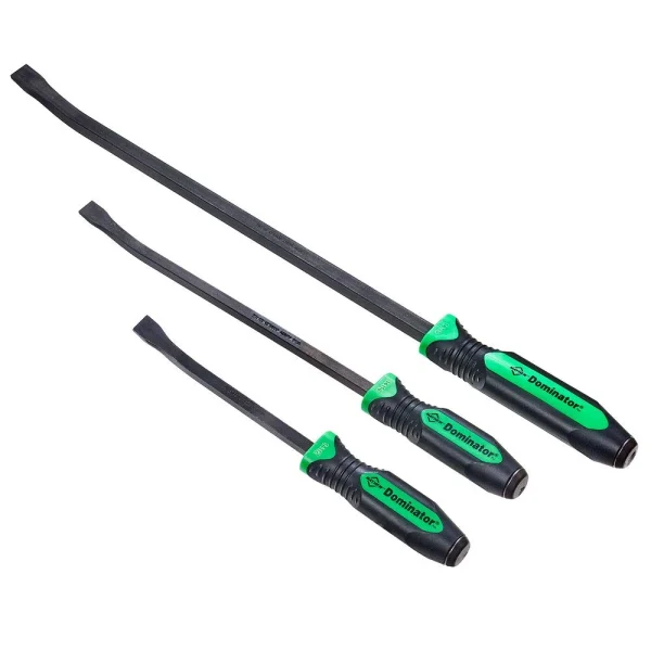Mayhew 3-Pieces Green Dominator Pro Curved Pry Bar Set (14071GN)
