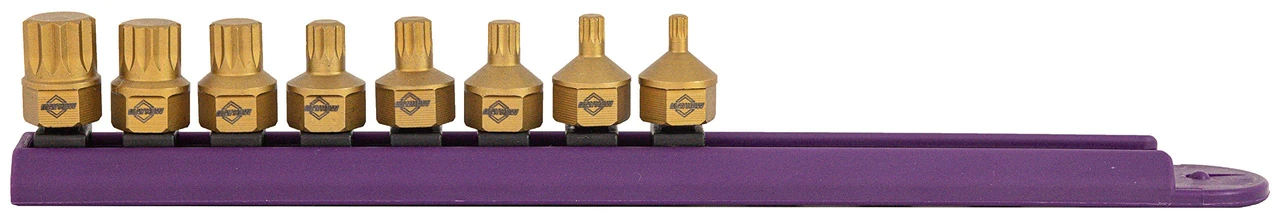 Mayhew 16006 Titanium-Coated Low-Profile Dual Drive Set, Triple Square, 8-Piece — product image 2