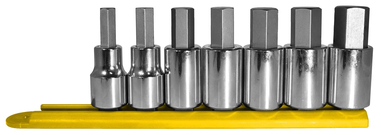 Mayhew 7-Pieces SAE Hex Socket Bit Set (16018)