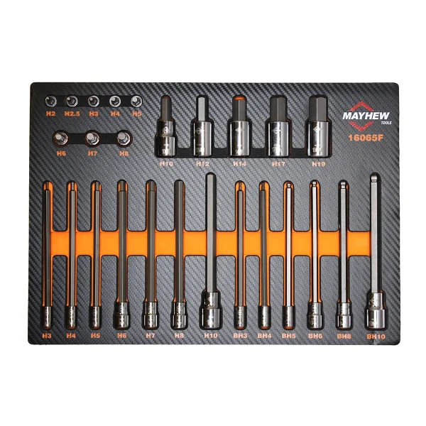 Mayhew 26-Pieces Metric Hex Master Socket Bit Set (16065F)