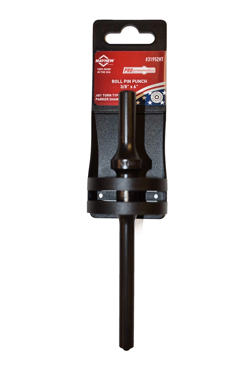 Mayhew 3/8" x 6" Hang Tag Pneumatic Roll Pin Punch (31952HT)