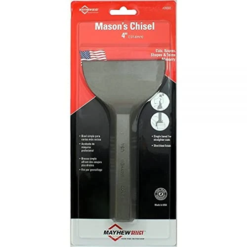 Mayhew 4" x 7" Carded Mason Chisel (35202)