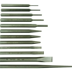 Mayhew 12-Pieces Blast Finish Punch & Chisel Set (61040)