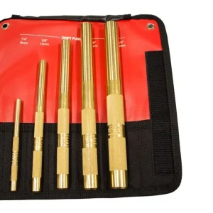 Mayhew 5-Pieces Brass Drift Punch Set (67003)