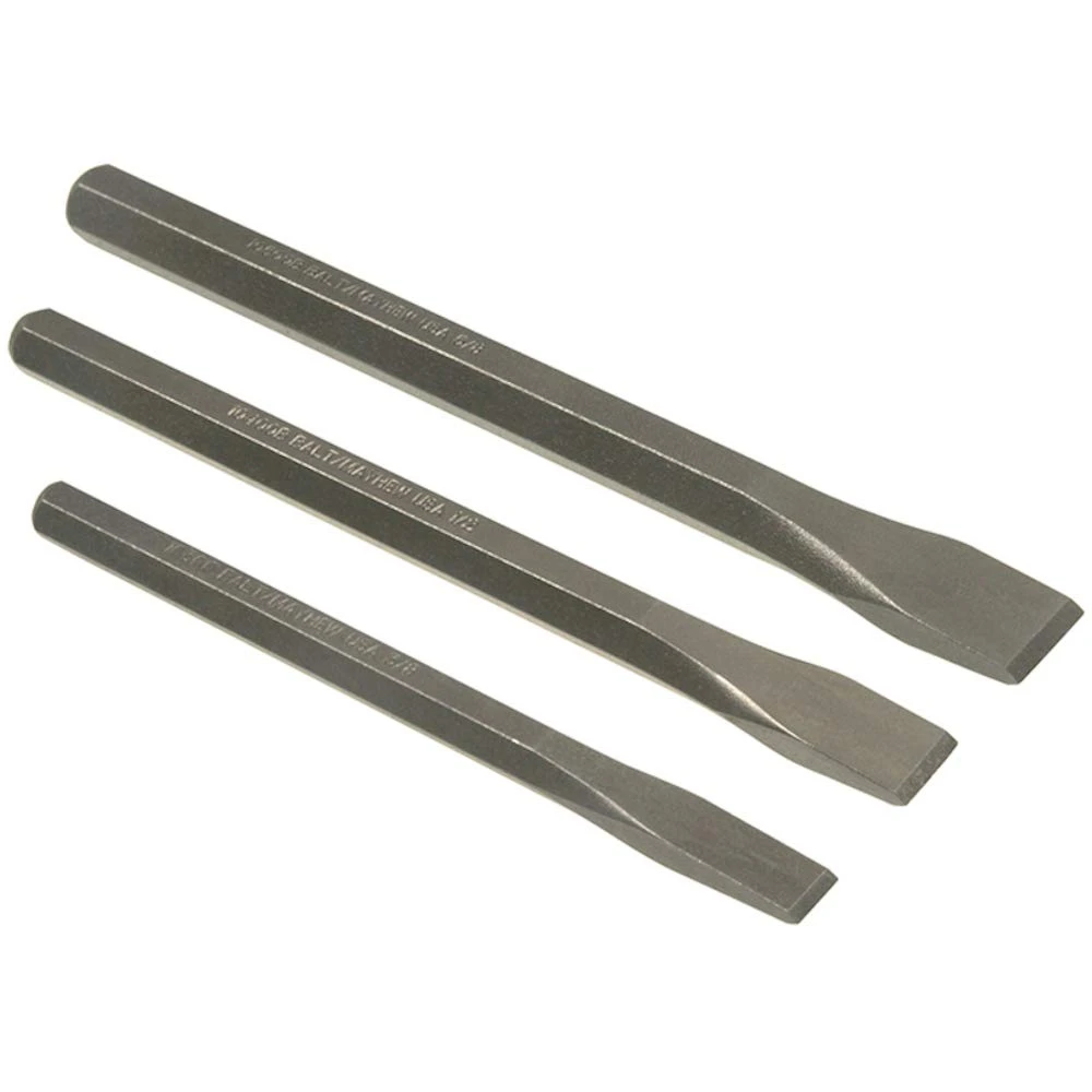 Mayhew 3-Pieces Blast Finish Carded Cold Chisel Set (89062)