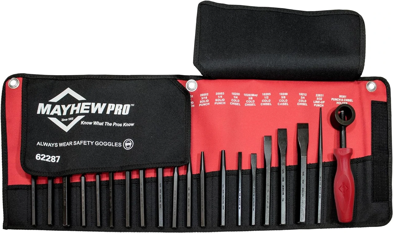 Mayhew 20-Pieces SAE Punch and Chisel Set (62287)