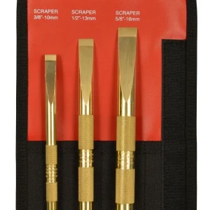 Mayhew Tools 67001 3 Piece Brass Scraper Set